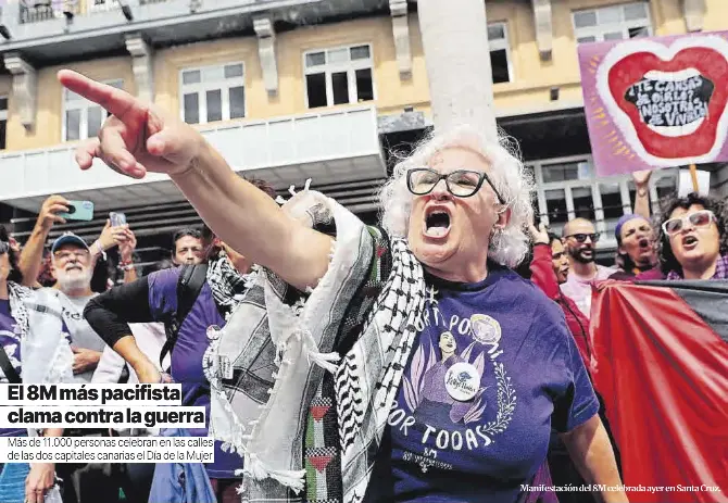 EL 8M MÁS PACIFISTA CLAMA CONTRA LA GUERRA