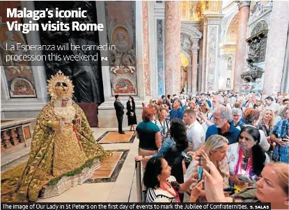 MALAGA’S ICONIC VIRGIN VISITS ROME