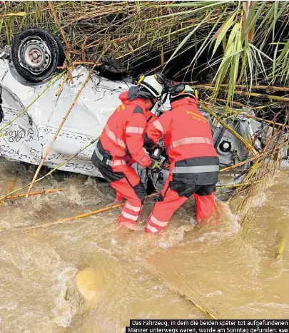 UNWETTER FÜHRT ZU ÜBERSCHWEMMUNGEN MIT ZWEI TOTEN