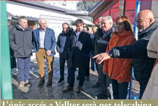 L’ÚNIC ACCÉS A VALLTER SERÀ PER TELECABINA