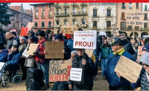 EL SECTOR DE LA DISCAPACITAT SURT AL CARRER