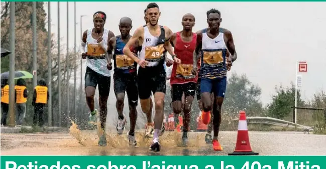 PETJADES SOBRE L’AIGUA A LA 40A MITJA