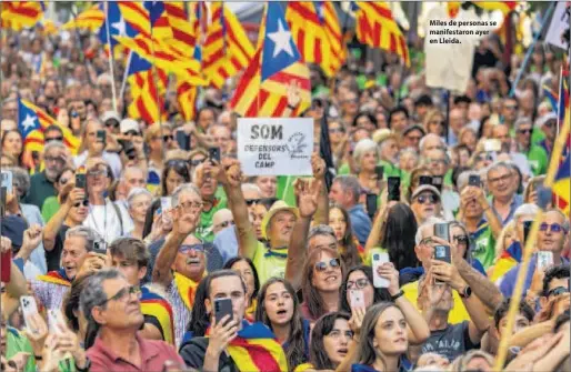 LA DIADA TOMA LA CALLE EN LLEIDA