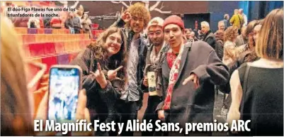 EL MAGNÍFIC FEST Y ALIDÉ SANS, PREMIOS ARC