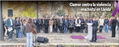 CLAMOR CONTRA LA VIOLENCIA MACHISTA EN LLEIDA
