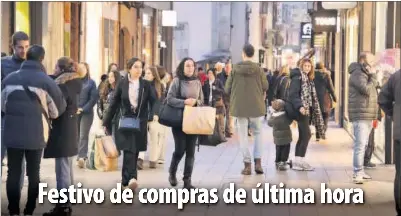 FESTIVO DE COMPRAS DE ÚLTIMA HORA