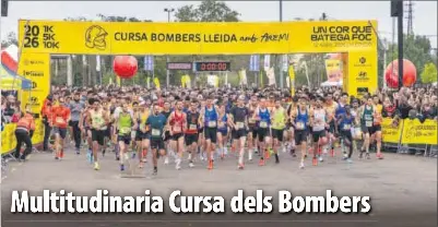 MULTITUDINARIA CURSA DELS BOMBERS