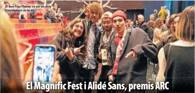 EL MAGNÍFIC FEST I ALIDÉ SANS, PREMIS ARC