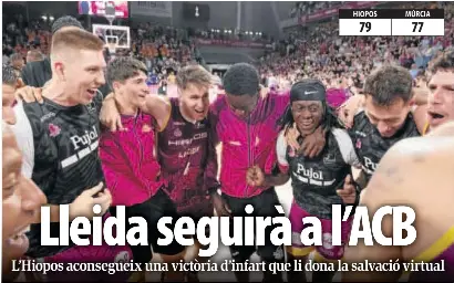 LLEIDA SEGUIRÀ A L’ACB