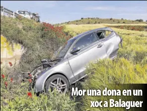 MOR UNA DONA EN UN XOC A BALAGUER