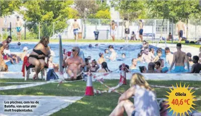 LLEIDA JA SUPERA ELS 40 GRAUS... I PUJANT