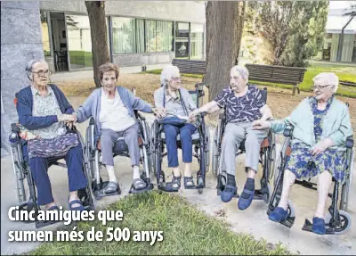 CINC AMIGUES QUE SUMEN MÉS DE 500 ANYS
