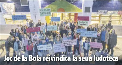 JOC DE LA BOLA REIVINDICA LA SEUA LUDOTECA