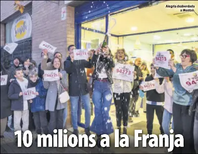 10 MILIONS A LA FRANJA