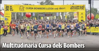 MULTITUDINÀRIA CURSA DELS BOMBERS