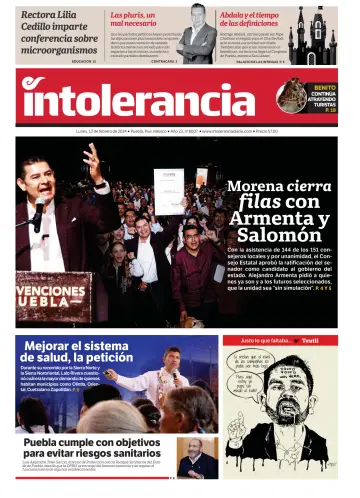 Intolerancia Diario - 12 Feb 2024