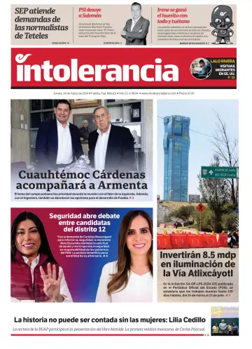 Intolerancia Diario - 14 Mar 2024
