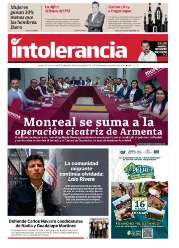 Intolerancia Diario - 15 Mar 2024