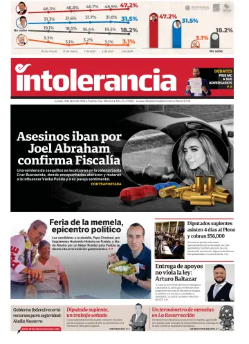 Intolerancia Diario - 4 Aib 2024