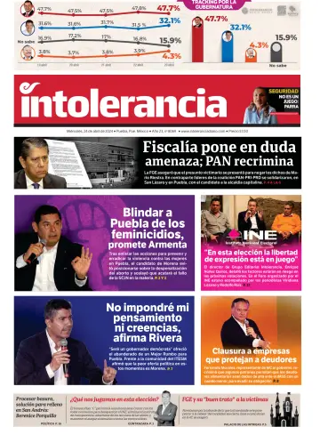 Intolerancia Diario - 24 Apr. 2024