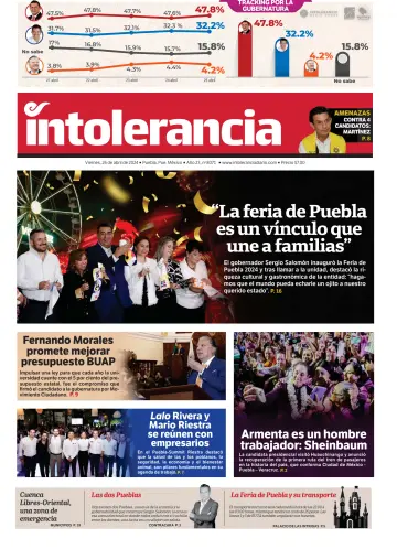 Intolerancia Diario - 26 四月 2024