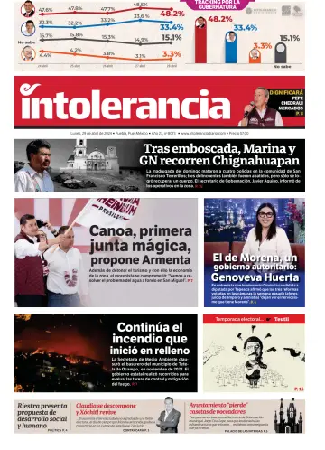 Intolerancia Diario - 29 avr. 2024