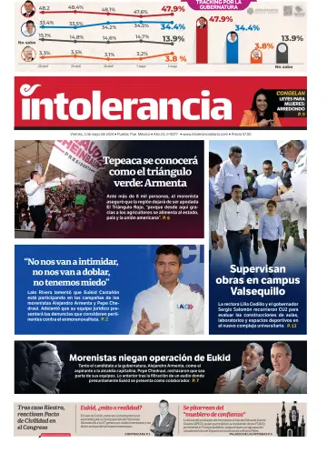 Intolerancia Diario - 3 May 2024