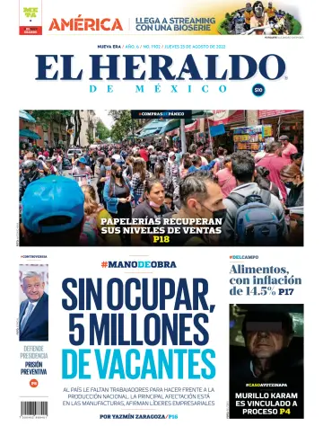 El Heraldo de México - 25 Aug 2022