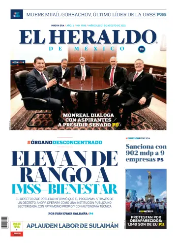 El Heraldo de México - 31 Aug 2022