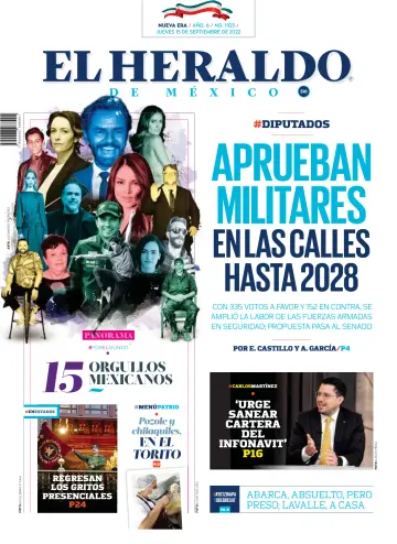 El Heraldo de México - 15 Sep 2022