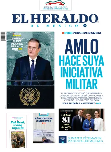 El Heraldo de México - 23 Sep 2022