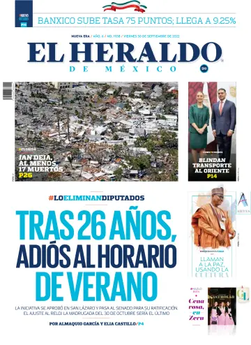 El Heraldo de México - 30 Sep 2022