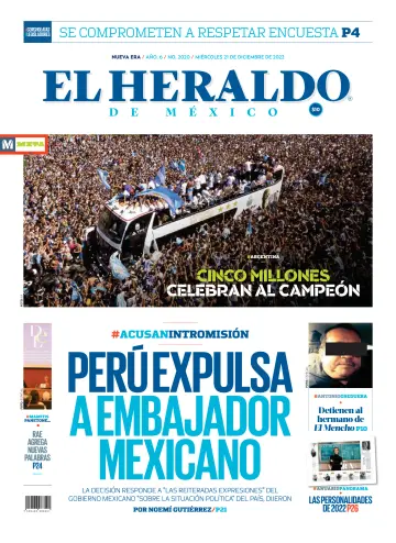 El Heraldo de México - 21 Dec 2022