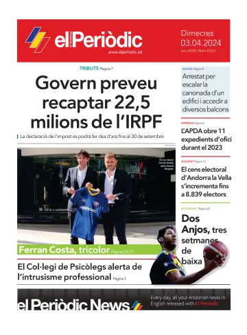 El Periodic D'Andorra - 3 Apr 2024