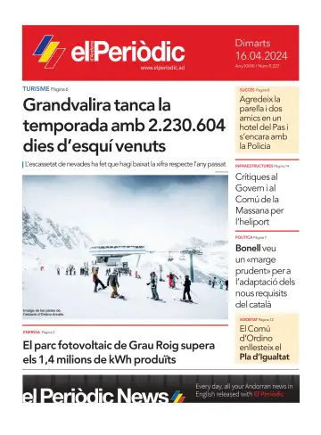 El Periòdic D'Andorra - 16 四月 2024