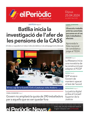 El Periodic D'Andorra - 25 Apr 2024