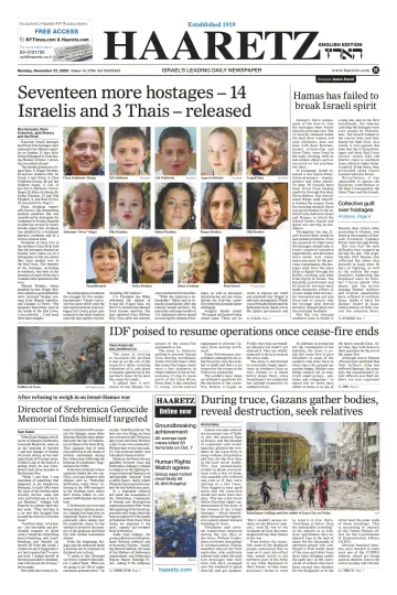 Haaretz - English Edition - 27 Nov 2023