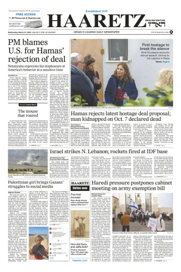 Haaretz - English Edition - 27 Mar 2024
