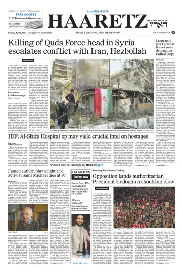 Haaretz - English Edition - 2 Apr 2024