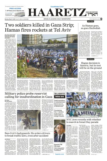Haaretz - English Edition - 27 Bealtaine 2024