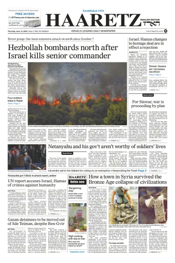 Haaretz - English Edition - 13 Jun 2024