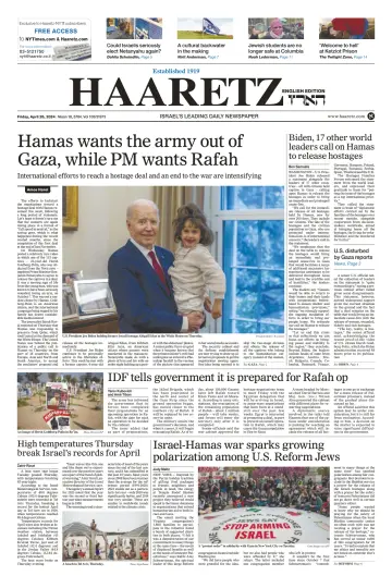 Haaretz - English Edition (Friday) - 26 Aib 2024