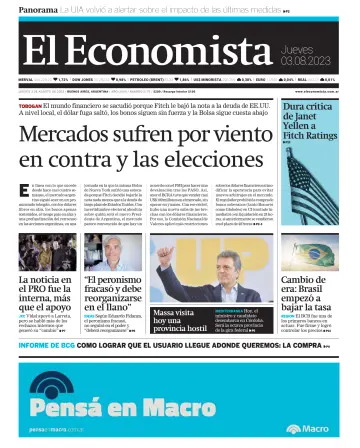 El Economista (Argentina) - 3 Aug 2023