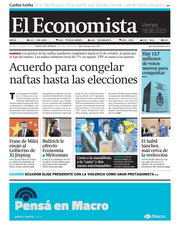 El Economista (Argentina) - 18 Aug 2023