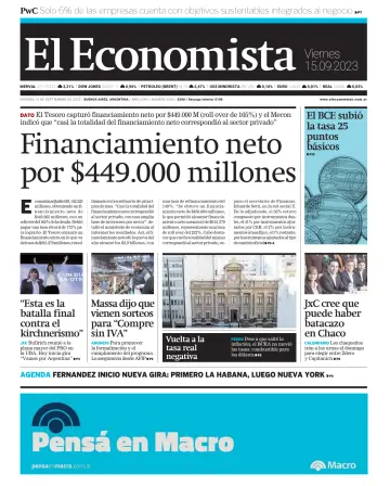 El Economista (Argentina) - 15 Sep 2023