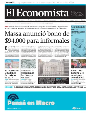 El Economista (Argentina) - 27 Sep 2023