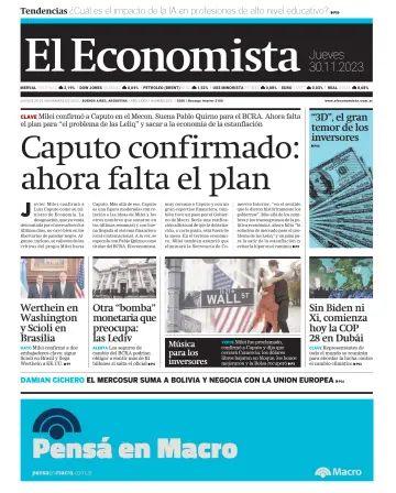 El Economista (Argentina) - 30 Nov 2023