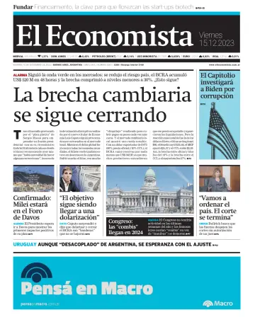 El Economista (Argentina) - 15 déc. 2023