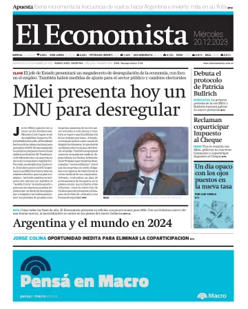 El Economista (Argentina) - 20 Rhag 2023