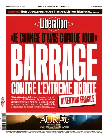 Libération - 16 Apr 2022